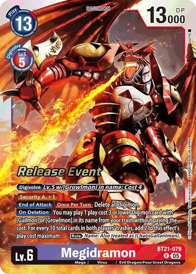Megidramon (World Convergence Release Event Cards) Near Mint