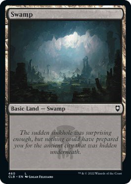 Swamp (460) (Commander Legends: Battle for Baldur's Gate) Near Mint Foil - Nick Nack's Full Frontal Attack