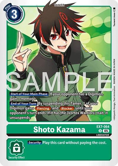 Shoto Kazama (Reprint) (Advanced Booster Digimon Generation) Near Mint Foil - Nick Nack's Full Frontal Attack