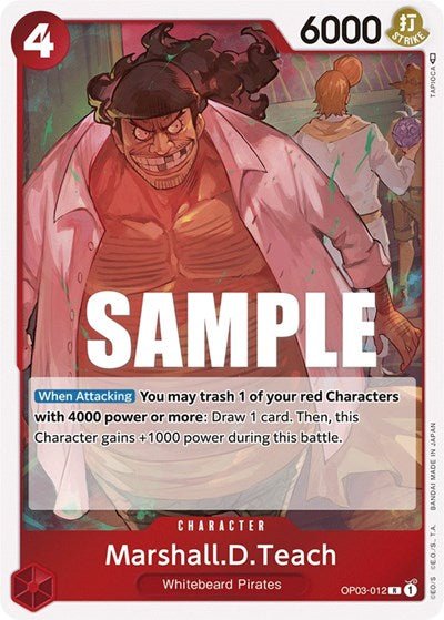 Marshall.D.Teach (Pillars of Strength) Near Mint Foil - Nick Nack's Full Frontal Attack