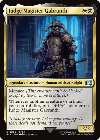 Judge Magister Gabranth (Universes Beyond: FINAL FANTASY) Near Mint - Nick Nack's Full Frontal Attack