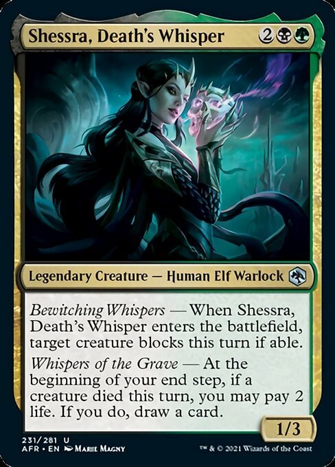 Shessra, Death's Whisper (Adventures in the Forgotten Realms) Near Mint - Nick Nack's Full Frontal Attack