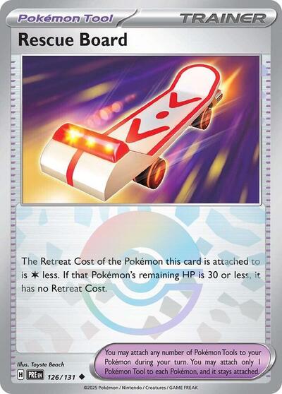 Rescue Board (Poke Ball Pattern) (SV: Prismatic Evolutions) Near Mint Holofoil - Nick Nack's Full Frontal Attack