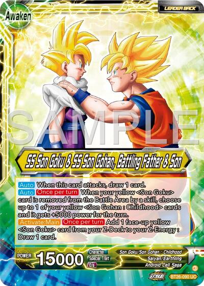 SS Son Goku // SS Son Goku and SS Son Gohan, Battling Father and Son (Ultimate Advent) Near Mint - Nick Nack's Full Frontal Attack