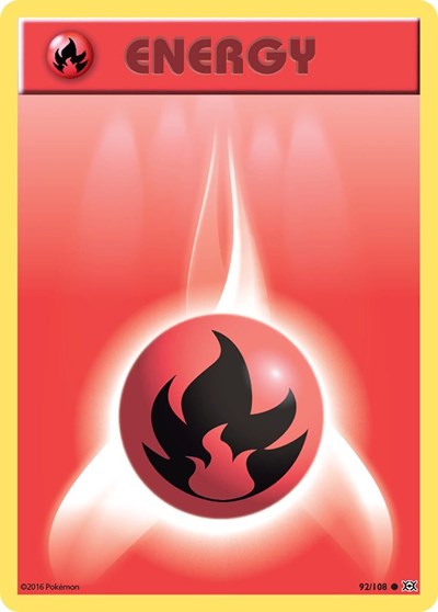 Fire Energy (XY - Evolutions) Near Mint Reverse Holofoil