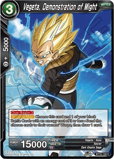 Vegeta, Demonstration of Might (Rise of the Unison Warrior) Near Mint - Nick Nack's Full Frontal Attack