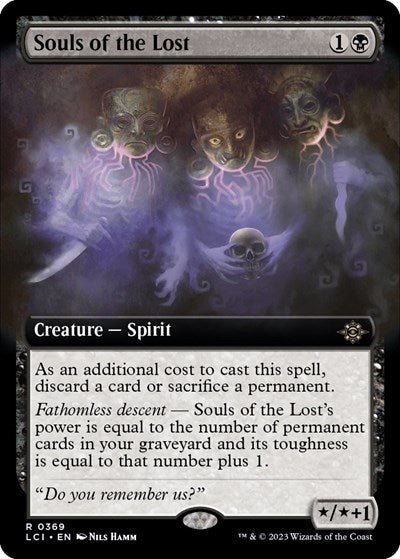 Souls of the Lost (Extended Art) (The Lost Caverns of Ixalan) Near Mint Foil - Nick Nack's Full Frontal Attack