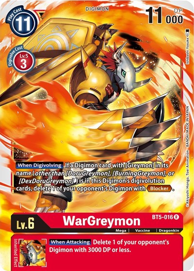 WarGreymon (Battle of Omni) Near Mint