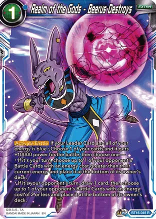 Reino de los Dioses - Beerus Destruye [BT16-045] 