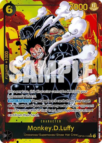 Monkey.D.Luffy (118) (Parallel) (Royal Blood) Near Mint Foil