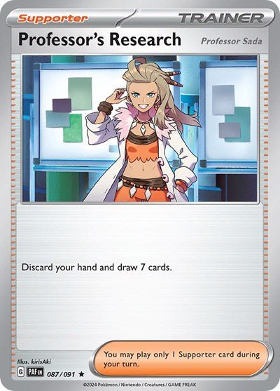 Professor's Research - 087 (SV: Paldean Fates) Near Mint Holofoil - Nick Nack's Full Frontal Attack