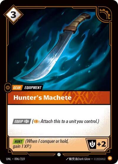 Hunter's Machete (Unleashed) Near Mint