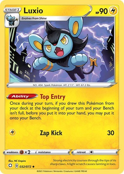Luxio (Shining Fates) Near Mint - Nick Nack's Full Frontal Attack
