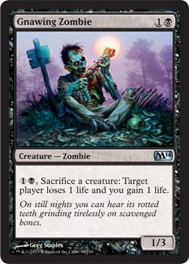 Gnawing Zombie (Magic 2014 Core Set) Near Mint - Nick Nack's Full Frontal Attack