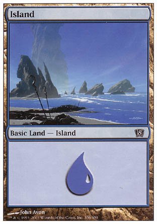 Island (336) (8th Edition) Near Mint - Nick Nack's Full Frontal Attack