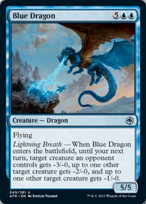 Blue Dragon (Adventures in the Forgotten Realms) Near Mint - Nick Nack's Full Frontal Attack