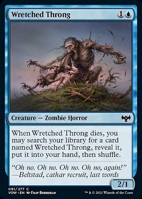Wretched Throng (Innistrad: Crimson Vow) Near Mint - Nick Nack's Full Frontal Attack