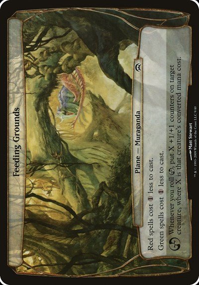 Feeding Grounds (Planechase) (Oversize Cards) Medium Play - Nick Nack's Full Frontal Attack