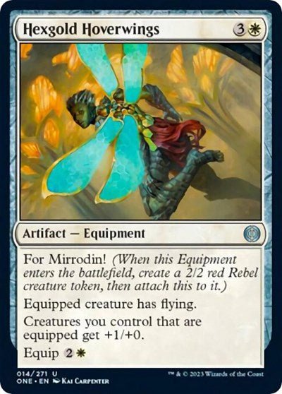 Hexgold Hoverwings (Phyrexia: All Will Be One) Near Mint - Nick Nack's Full Frontal Attack