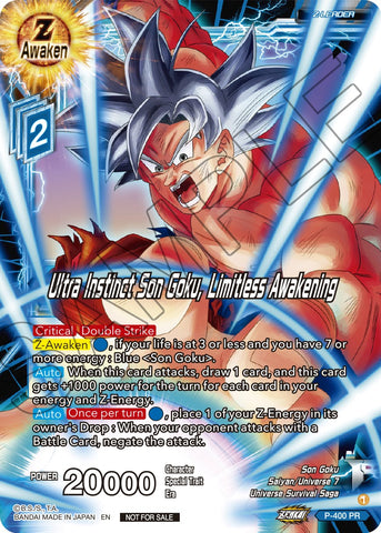 Ultra Instinct Son Goku, Éveil illimité (P-400) [Cartes promotionnelles] 