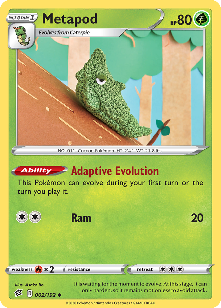 Metapod (2/192) [Espada y escudo: Choque rebelde] 