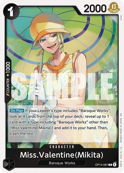 Miss.Valentine(Mikita) (The Azure Sea's Seven) Near Mint Foil - Nick Nack's Full Frontal Attack
