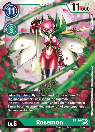 Rosemon (Versus Royal Knights) Near Mint Foil
