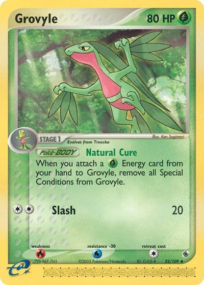 Grovyle - 32 (Ruby and Sapphire) Near Mint - Nick Nack's Full Frontal Attack