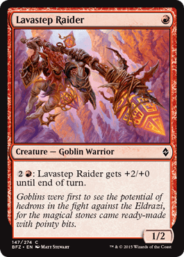 Lavastep Raider (Battle for Zendikar) Near Mint - Nick Nack's Full Frontal Attack