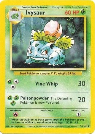 Ivysaur (Base Set) Light Play Unlimited