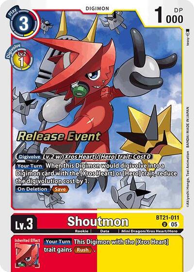 Shoutmon (World Convergence Release Event Cards) Near Mint Foil