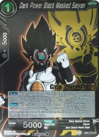 Dark Power Black Masked Saiyan (Gen Con 2019) (BT5-112) [Promotion Cards]