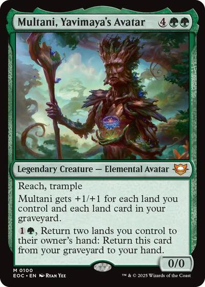 Multani, Yavimaya's Avatar (Commander: Edge of Eternities) Near Mint - Nick Nack's Full Frontal Attack