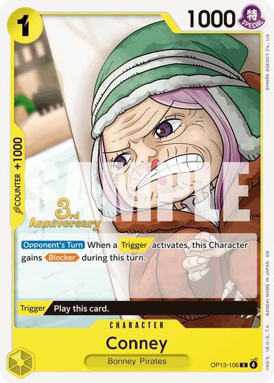 Conney (Carrying On His Will: 3rd Anniversary Tournament Cards) Near Mint - Nick Nack's Full Frontal Attack