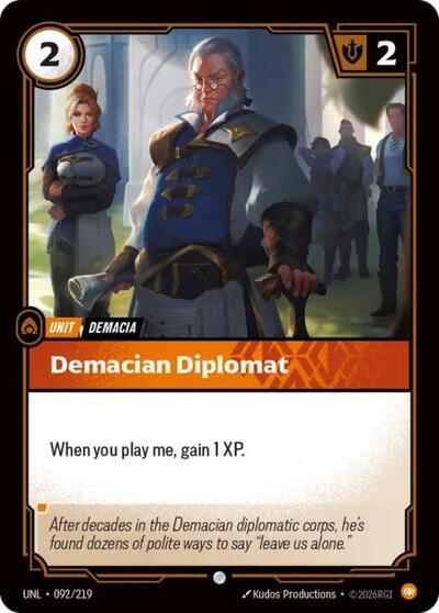 Demacian Diplomat (Unleashed) Near Mint