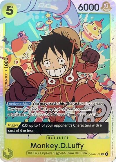 Monkey.D.Luffy (109) (500 Years in the Future) Near Mint Foil