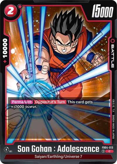 Son Gohan : Adolescence FB04-013 (Ultra Limit) Near Mint