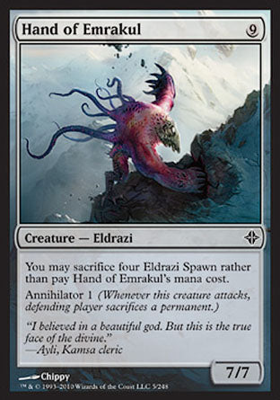 Hand of Emrakul (Rise of the Eldrazi) Light Play