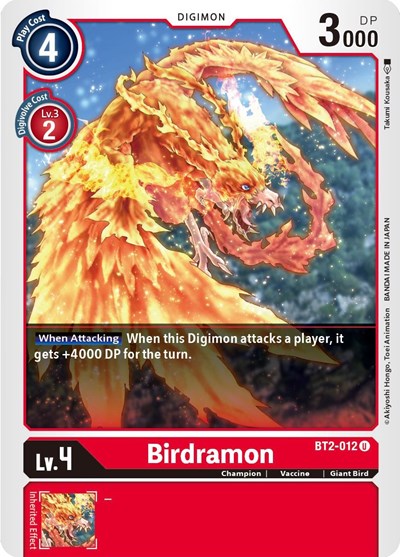 Birdramon BT2-012 (Release Special Booster) Near Mint
