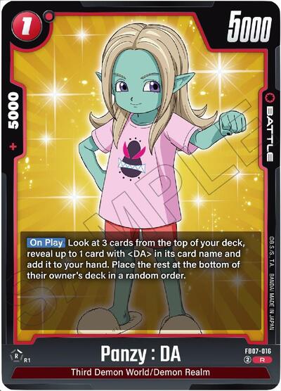 Panzy : DA (Wish For Shenron) Near Mint Holofoil - Nick Nack's Full Frontal Attack