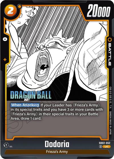 Dodoria (Manga Booster 02) Near Mint Holofoil - Nick Nack's Full Frontal Attack