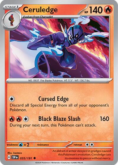 Ceruledge - 035 (SV08: Surging Sparks) Near Mint