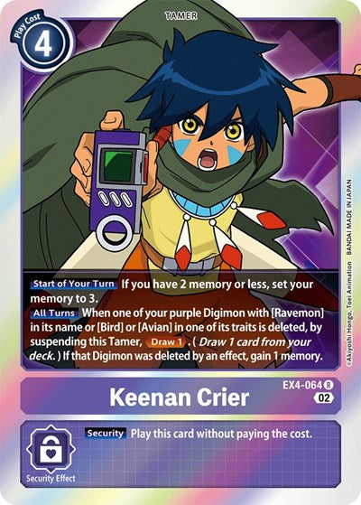 Keenan Crier (Alternative Being Booster) Near Mint Foil