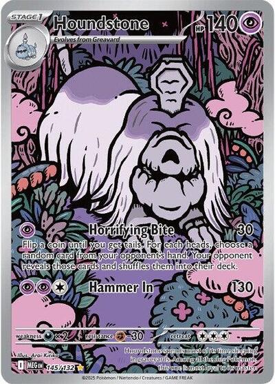 Houndstone - 145 (ME01: Mega Evolution) Near Mint Holofoil
