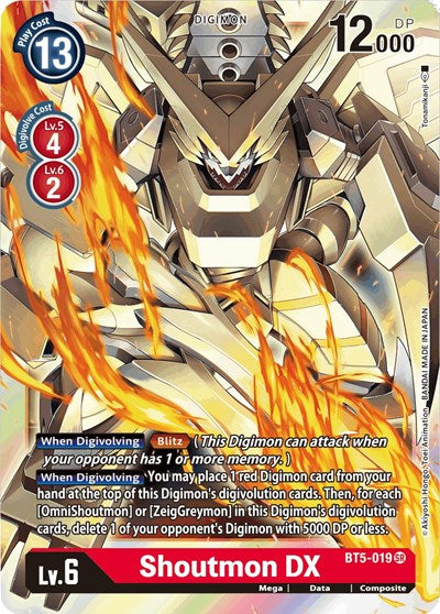 Shoutmon DX (Battle of Omni) Near Mint Foil