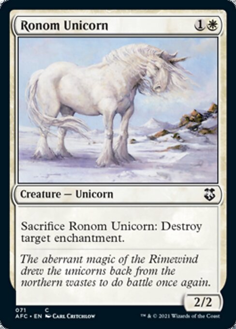 Ronom Unicorn (Commander 2021 Forgotten Realms) Near Mint