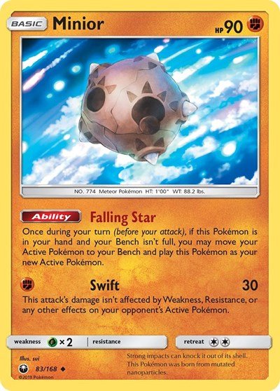 Minior (SM - Celestial Storm) Near Mint - Nick Nack's Full Frontal Attack