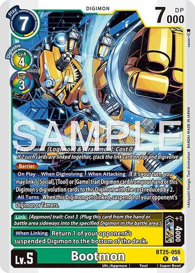 Bootmon (Dual Revolution Booster) Near Mint Foil