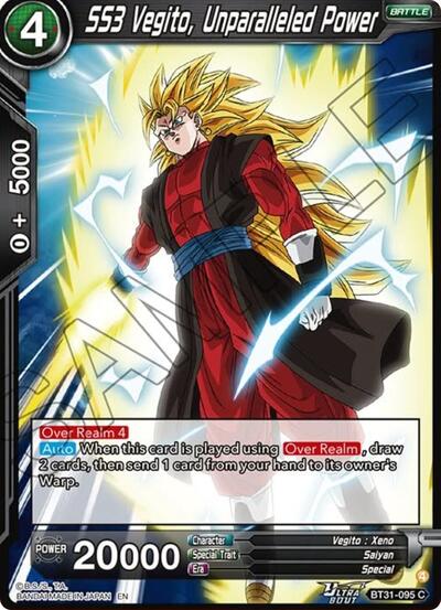 SS3 Vegito, Unparalleled Power (Impact Beyond Dimensions) Near Mint