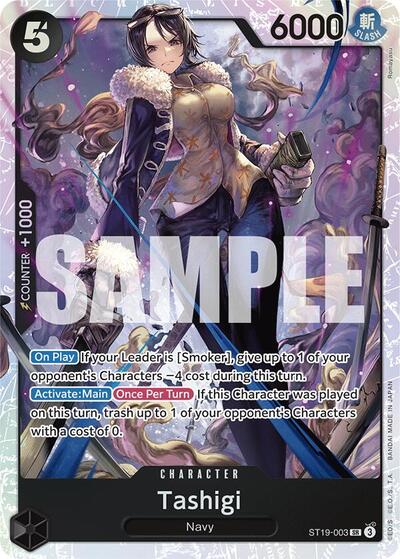 Tashigi (Starter Deck 19: BLACK Smoker) Near Mint Foil